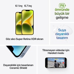 Apple iPhone 14 256 GB Yenilenmiş Cep Telefonu - Çok İyi - Thumbnail